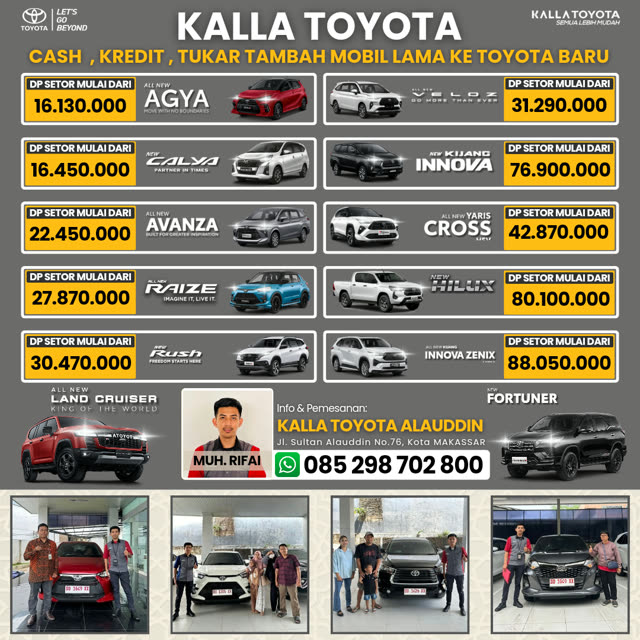 Iklan Toyota Mobil Kalla promo DP rendah