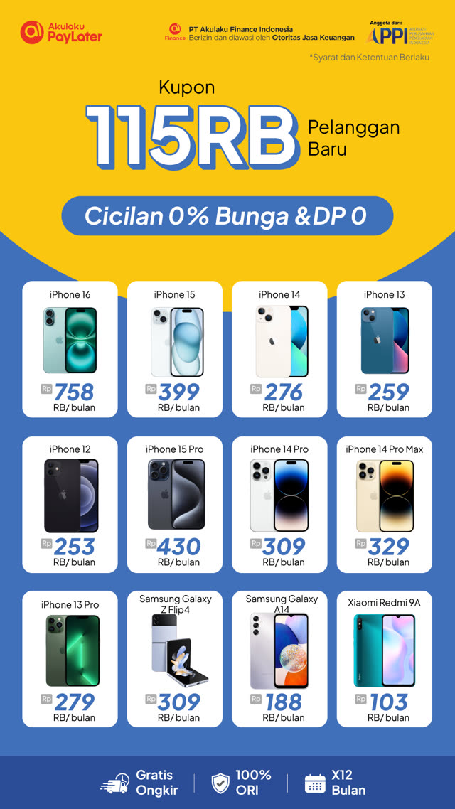 Iklan Akulaku kupon cicilan 0 persen bunga