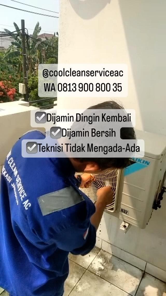 Iklan jasa cuci AC Coolclean Service Bekasi Jakarta