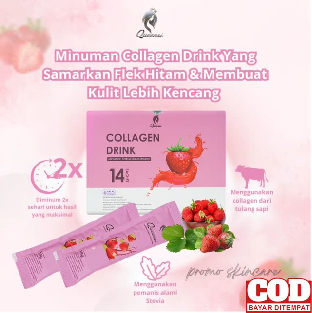 Iklan Collagen Queensi glowing tanpa krim
