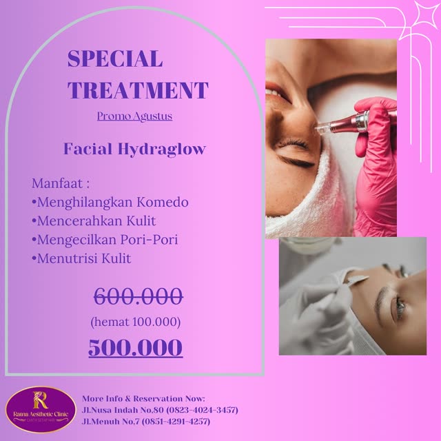 Iklan Ratna Aesthetic facial Hydraglow