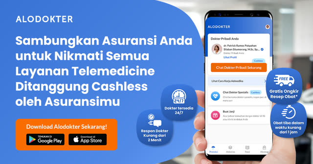 Iklan Alodokter sambungkan asuransi untuk telemedicine
