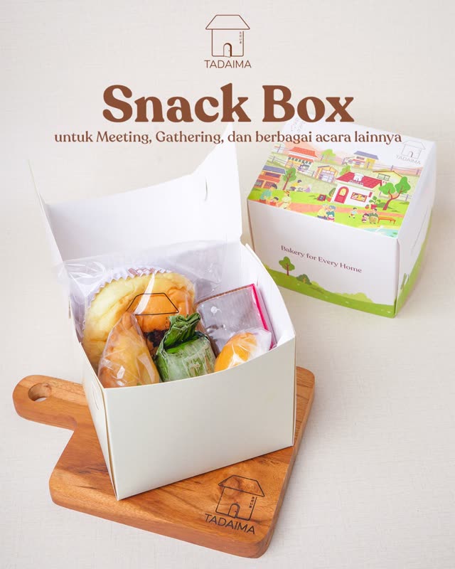 Iklan Tadaima Bakehouse snack box hampers