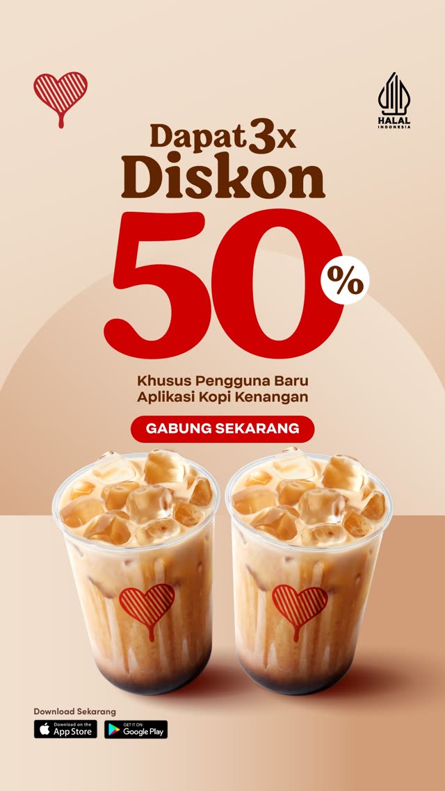 Iklan Kopi Kenangan promo diskon pengguna baru