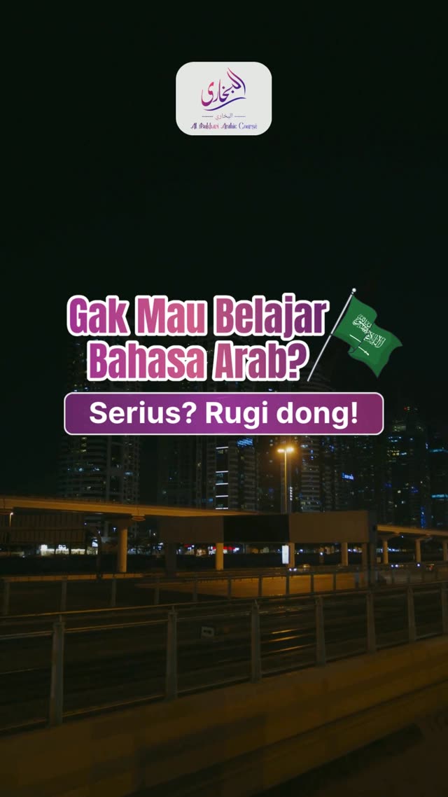 Iklan Albukhari Arabic Course kursus bahasa Arab khusus perempuan