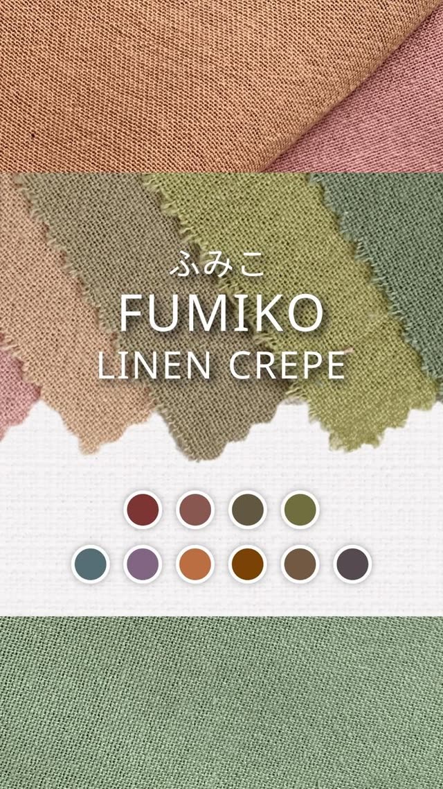 Iklan Putra Aneka Sandang bahan Fumiko Linen Crepe