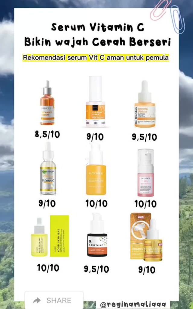 Iklan skincare TikTok serum vitamin C cerah berseri