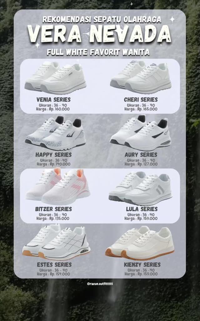 Iklan fashion TikTok rekomendasi sepatu olahraga Vera Nevada