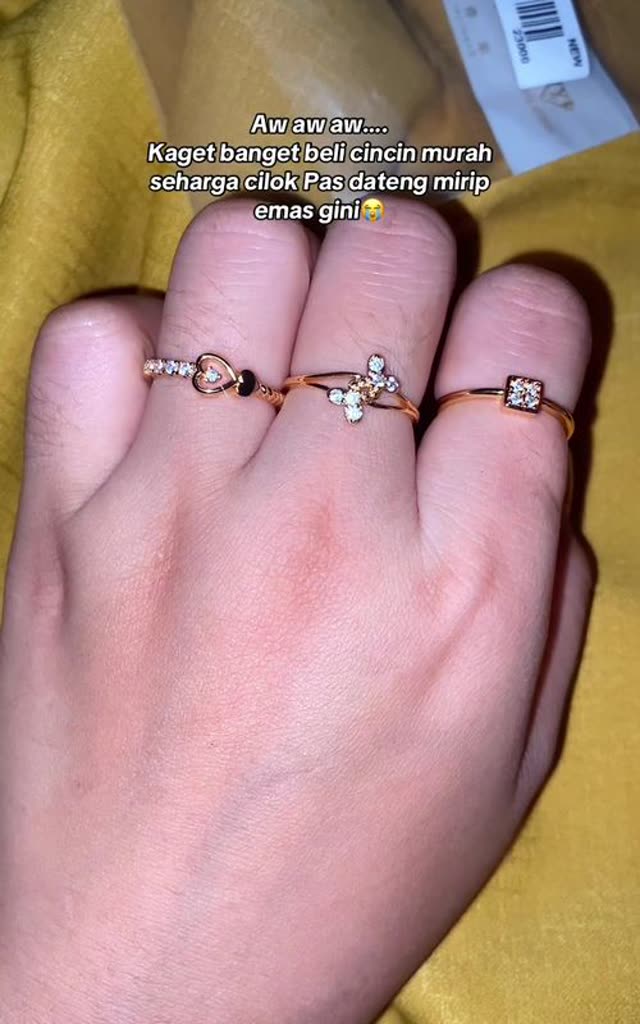 Iklan TikTok Priceless.jewelry cincin murah mirip emas