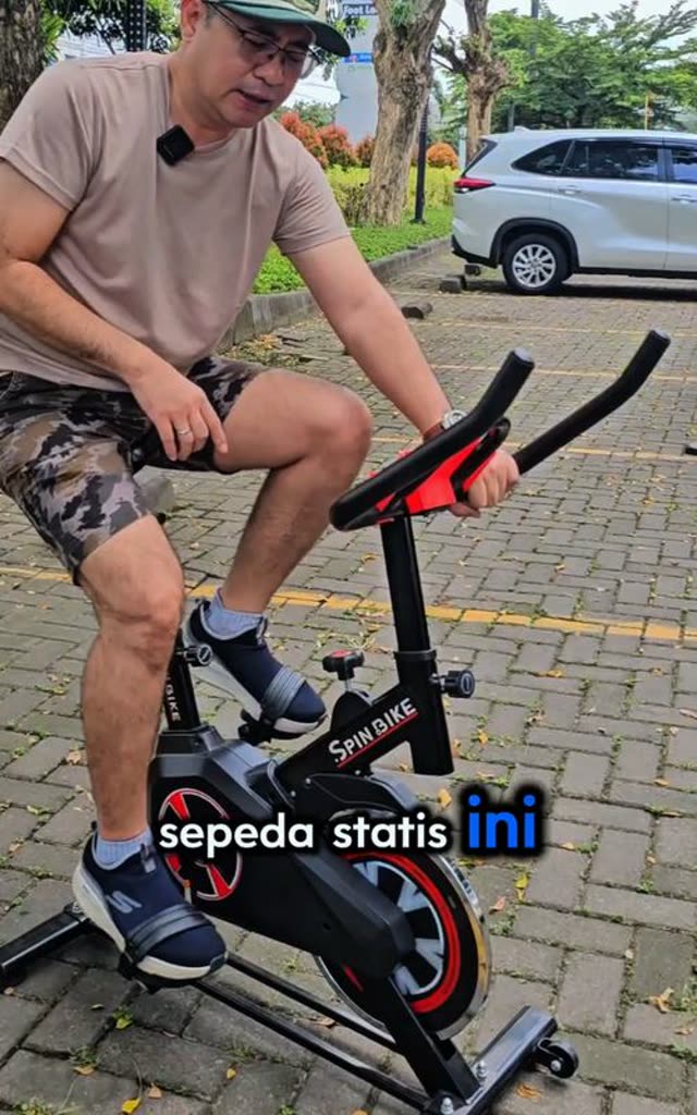 Iklan TikTok sepeda statis untuk kardio di rumah