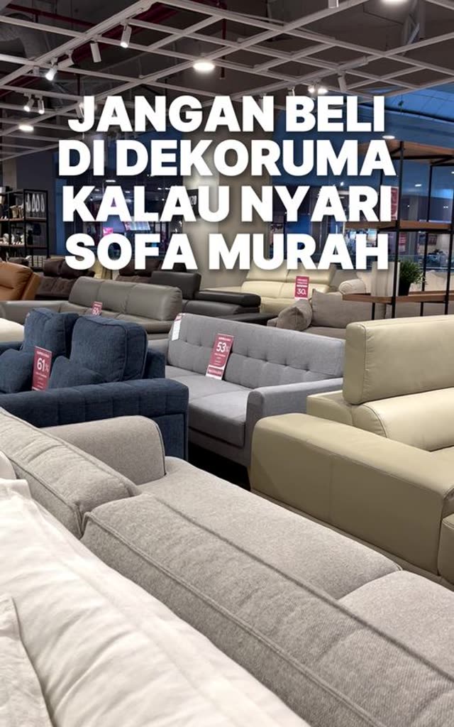 Iklan TikTok Dekoruma jangan beli di Dekoruma sofa Lumina