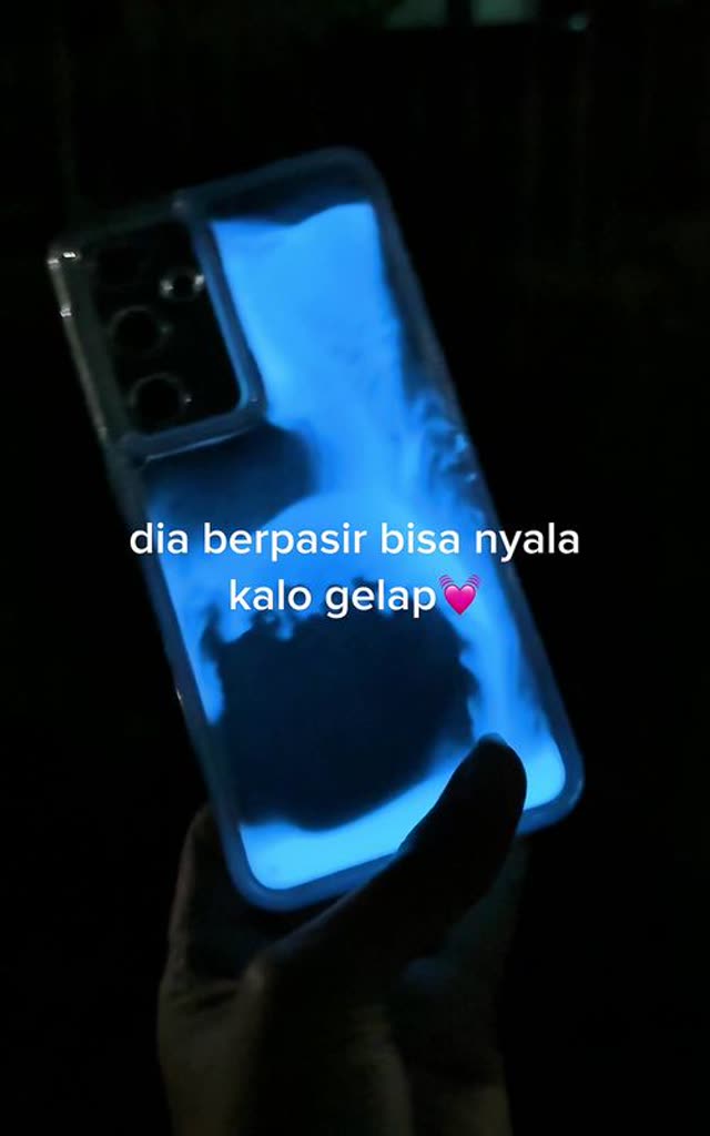 Iklan TikTok iLo Case casing water sand menyala gelap