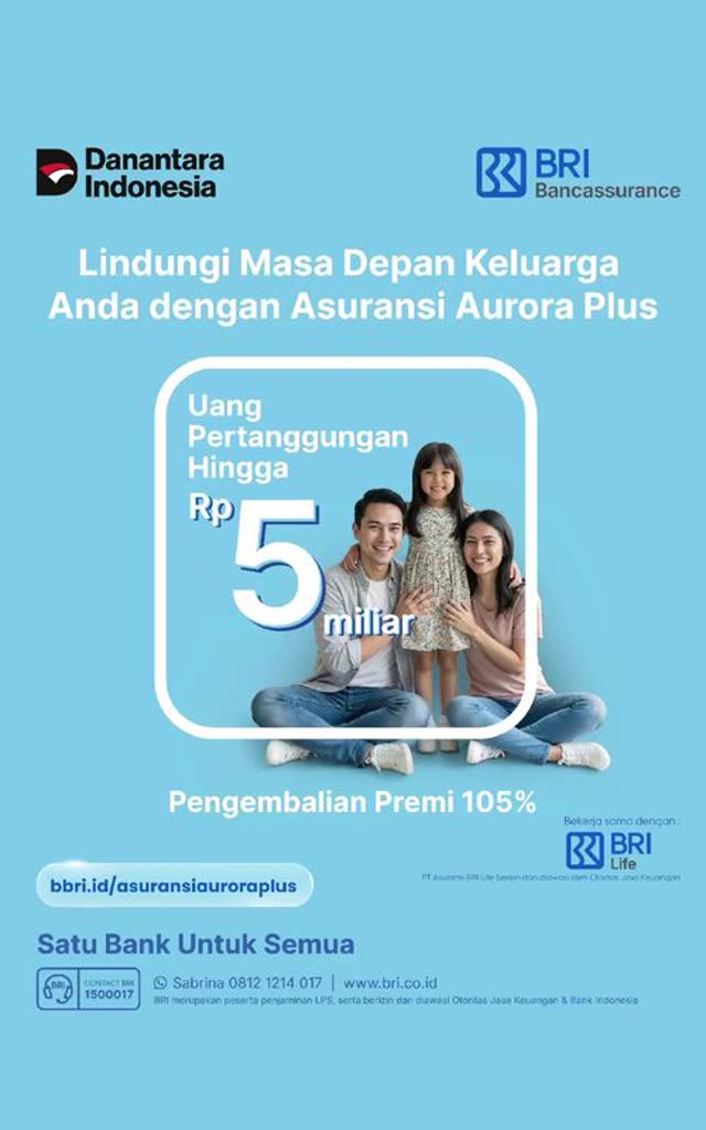 Iklan TikTok Bank BRI asuransi Aurora Plus